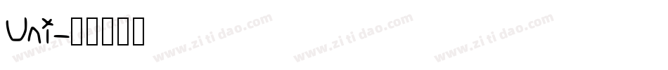 Uni字体转换