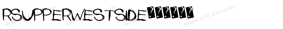 RSUpperWestSide字体转换