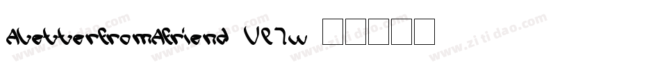 ALetterFromAFriend-VP7w字体转换
