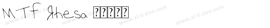 MTF-Rhesa字体转换