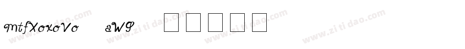 MtfXoxoVo2-aWG9字体转换