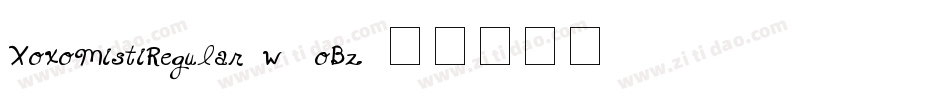 XoxoMistiRegular-w1oBz字体转换