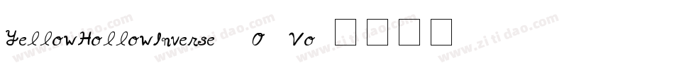 YellowHollowInverse-2O1Vo字体转换