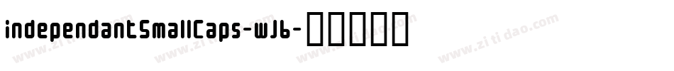 IndependantSmallCaps-wj6字体转换