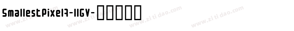 SmallestPixel7-llGV字体转换