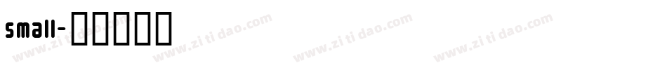 small字体转换