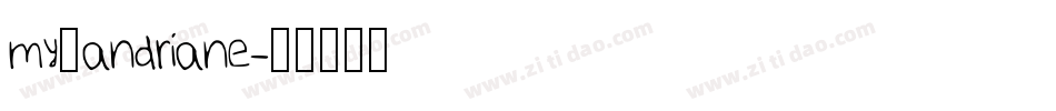 my_andriane字体转换