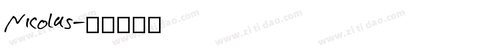 Nicolas字体转换