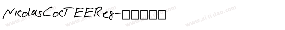 NicolasCocTEEReg字体转换