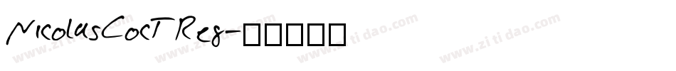 NicolasCocTReg字体转换