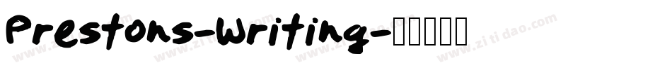 Prestons-Writing字体转换