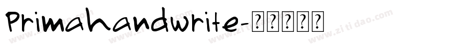 Primahandwrite字体转换
