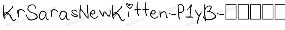 KrSarasNewKitten-P1yB字体转换
