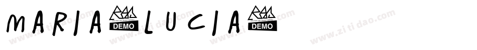 Maria_lucia字体转换