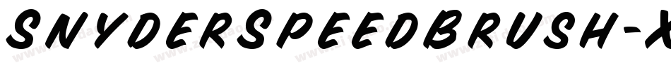 SnyderSpeedBrush-XADZ字体转换