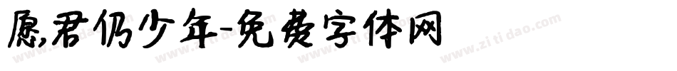 愿君仍少年字体转换
