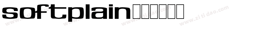 Softplain字体转换