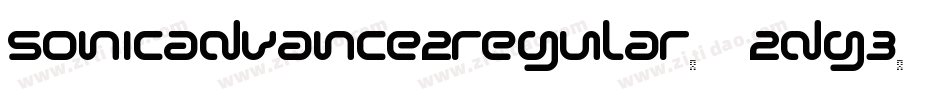 SonicAdvance2Regular-2Dg3字体转换