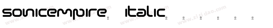 SonicEmpire-Italic字体转换