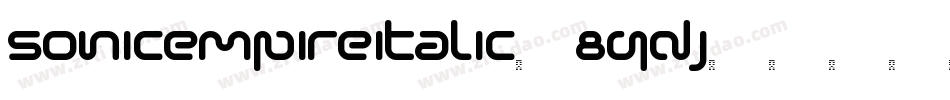 SonicEmpireItalic-8qdJ字体转换