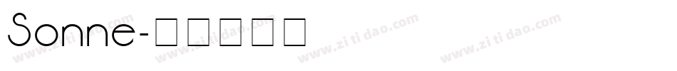 Sonne字体转换