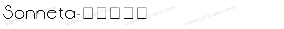 Sonneta字体转换
