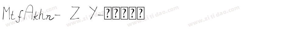 MtfAkhn-6Z6Y字体转换