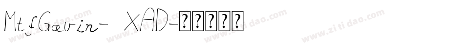 MtfGavin-7XAD字体转换