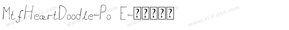 MtfHeartDoodle-Po5E字体转换