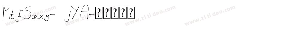 MtfSaxy-8jYA字体转换