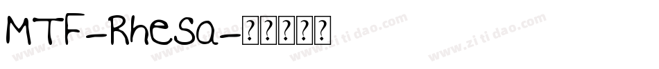 MTF-Rhesa字体转换