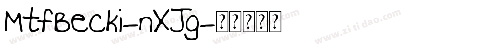MtfBecki-nXJg字体转换