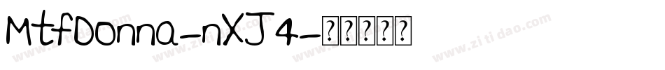 MtfDonna-nXJ4字体转换