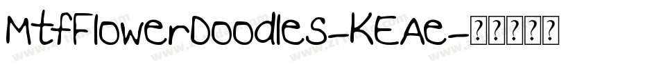 MtfFlowerDoodles-KEAe字体转换