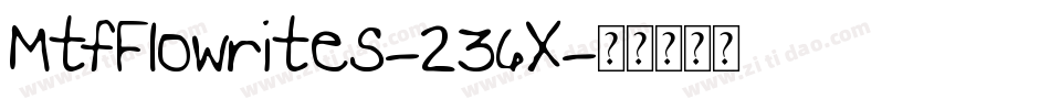 MtfFlowrites-236X字体转换