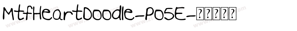 MtfHeartDoodle-Po5E字体转换