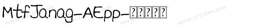 MtfJanag-AEpp字体转换