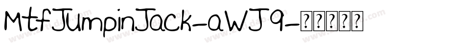 MtfJumpinJack-aWJ9字体转换