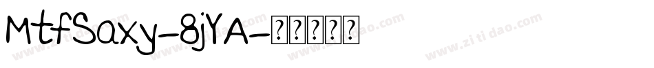MtfSaxy-8jYA字体转换