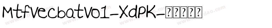 MtfVecbatVo1-XdPK字体转换