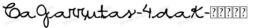 CaGarrutas-4daK字体转换