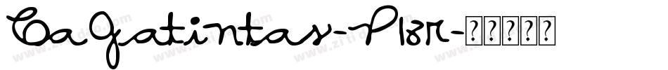 CaGatintas-P18r字体转换