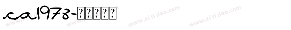 ca1978字体转换
