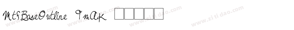 MtfBaseOutline-9mAK字体转换