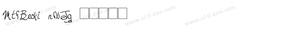 MtfBecki-nXJg字体转换