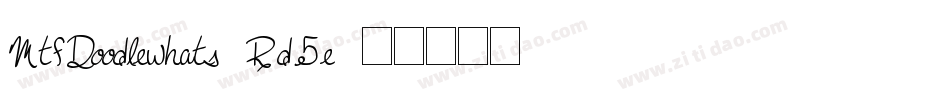 MtfDoodlewhats-Rd5e字体转换