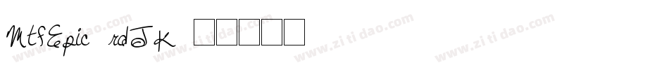 MtfEpic-rdJK字体转换