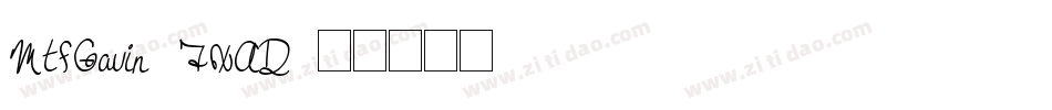 MtfGavin-7XAD字体转换