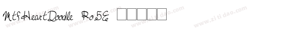 MtfHeartDoodle-Po5E字体转换