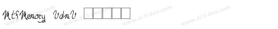 MtfMemory-VdmV字体转换